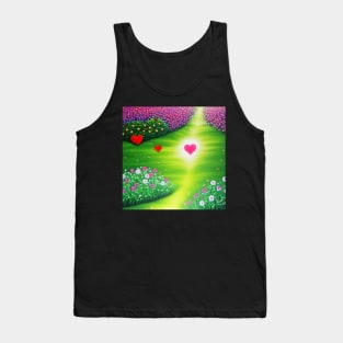 Valentine Wall Art - You make my heart shine - Unique Valentine Fantasy Planet Landsape - Photo print, canvas, artboard print, Canvas Print and T shirt Tank Top